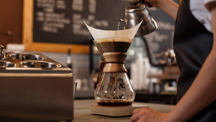 Chemex is the winner of my roundup for best pour over coffee makers