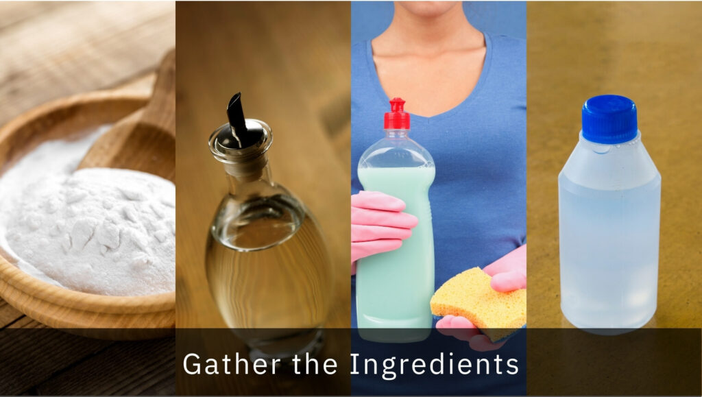 4 most common ingredients that will help you if you are wondering how to clean a percolator: baking soda, vinegar, dish soap and hydrogen peroxide