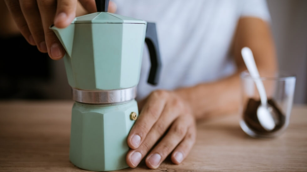 Moka pot can't be missed when talking about coffee types.