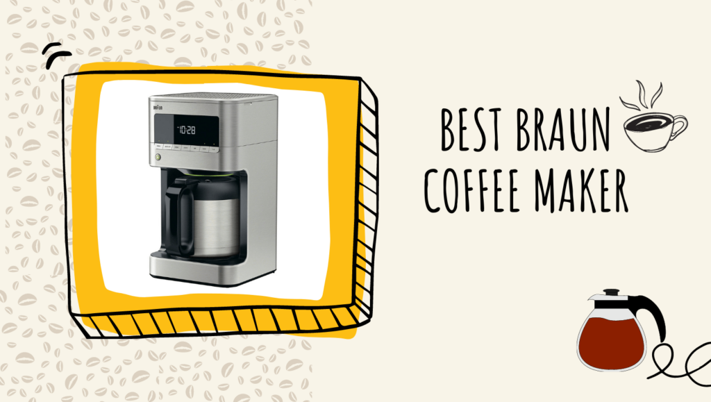 Best Braun Coffee Maker caption and a coffee infographics